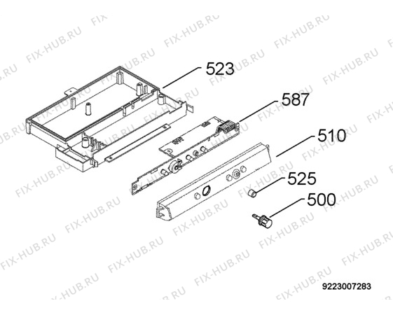 Взрыв-схема холодильника Zanussi ZFU319EW - Схема узла Diffusor